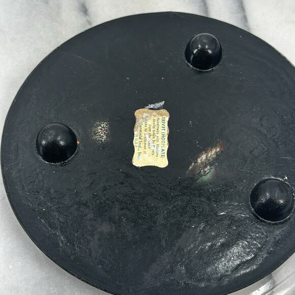 Vintage Abalone Shell Resin Mid Century trivet - Picture 3 of 6